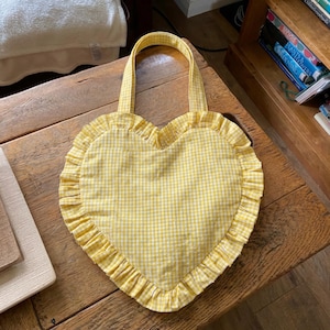 Patrón de costura para bolso de corazón: Plantilla para bolso de mano DIY (PDF)