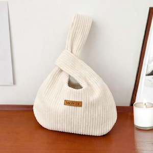 Reversible Japanese Knot Bag Sewing Pattern: Easy DIY Wrist Bag (PDF Download)