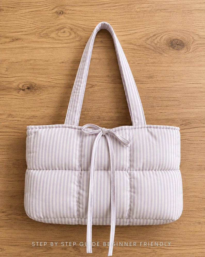 Puffy Cloud Bag Sewing Pattern PDF | Puffy Tote Bag for Beginners | Cloud Shoulder Bag | Fully Lined | A0 A4 US Letter Instant Download
