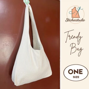 Hobo Bag Sewing Pattern: Slouchy Boho Shoulder Bag (PDF Download)