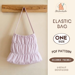 Gathered Hobo Bag Sewing Pattern: Slouchy Boho Shoulder Bag (PDF Download)