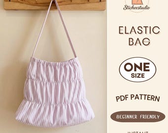 Raffung Hobo Bag Schnittmuster: Slouchy Boho Schultertasche (PDF Download)