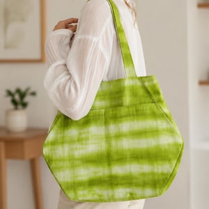 Tote Bag Sewing Pattern PDF | Beginner Friendly Shopper Bag With Pocket | Easy Lined Tote Pattern | A4 US Letter A0 | Instant Download image 2