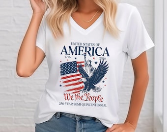 1776 2026 Racerback, 250th Anniversary of The United States V-Neck, 4th of July Independence Day Gift,SS1112