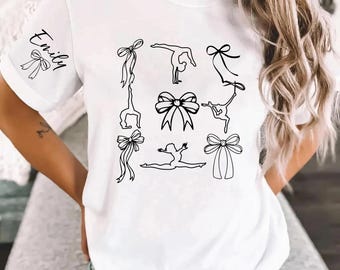 Comfort Colors Custom Gymnastics Mom Shirt, Custom Name Gymnast Tee, Dance Mom T-Shirt,Gymnastic Mama Gift, Personalized Gymnast Tees