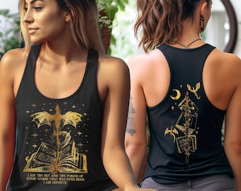 Dragon Rider Two-Sided Racerback for Book Lovers: Riders Quadrant Tank Top,  Basgiath Racerback, Xaden Riorson, S152