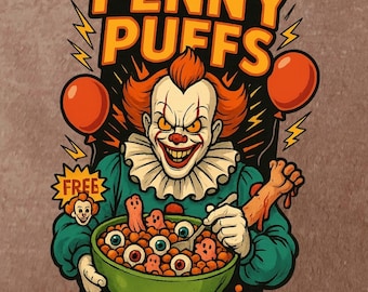 Penny Puffs Png, Funny Halloween Png, Horror Character Png, Horror Png, Halloween Horror png, Retro Halloween png, Halloween Movie Png