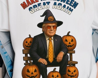 Make Halloween Spooky Again PNG, Trump Halloween Png, Halloween Png, Retro Halloween Png, Spooky Png, Trendy Halloween Png, Trump Png