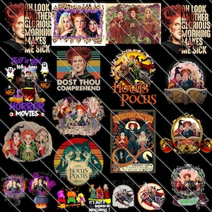 20+ Hocus Pocu PNG Bundle, Halloween Png, Sandersonn Sisterss Png, Hocuss Pocu Halloween, Witches Png, Halloween Sublimation Bundle