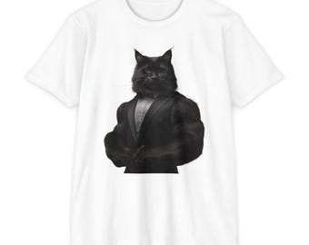Dapper Cat Unisex T-Shirt, Cat Lover Tee, Funny Animal Shirt, Pet Parent Gift, Casual Wear, Gift for Cat Lovers