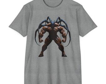 Unisex Graphic Tee with Mythical Creature Design | Cool T-Shirt for Gamers, Comic Fans, Birthday Gift, Casual Wear, Geek Apparel, Spider Tee