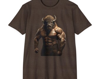 Buffalo Beast Graphic Tee, Perfect for Gym Lovers, Fitness Gift, Casual Wear, Unique T-Shirt for Friends & Family