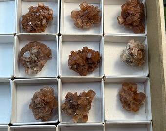 Wholesale Lot of 15 Aragonite Clusters – Natural Healing Crystals, Chakra Stones & Meditation Decor
