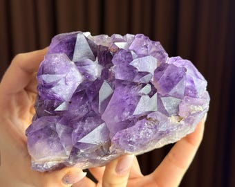 Amethyst Cluster from Brazil – Natural Purple Quartz for Energy, Focus & Interior Design
