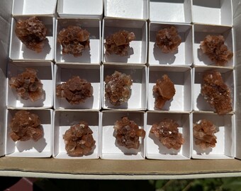 Wholesale Lot of 15 Aragonite Clusters – Natural Healing Crystals, Chakra Stones & Meditation Decor