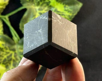 Shungite Cube Natural Crystal for Protection and Grounding Multiple Sizes Available