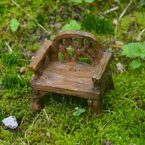 Rustic Miniature Chair Fairy Garden Decor