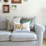 12x18 in / 30x45 cm Custom Personalized Pillow Case with Saying, Letter, Symbol, Text, Word, Monogram | Modern Decorative Cushion Cover