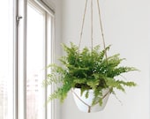 Extra large natural beige macrame plant hanger for hanging planters Raw jute twine pot holder Indoor outdoor garden Modern Home Decor