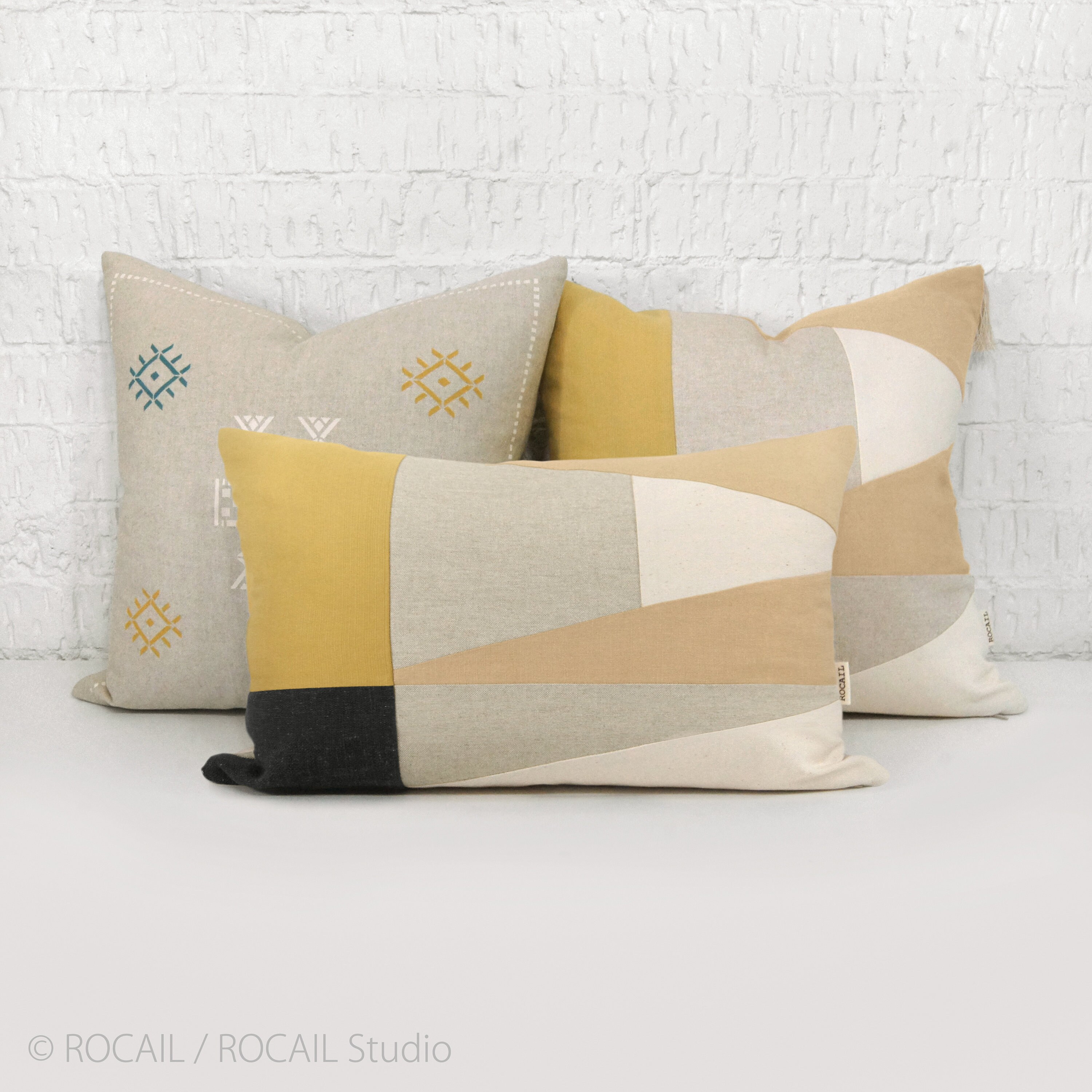 triangle throw pillow