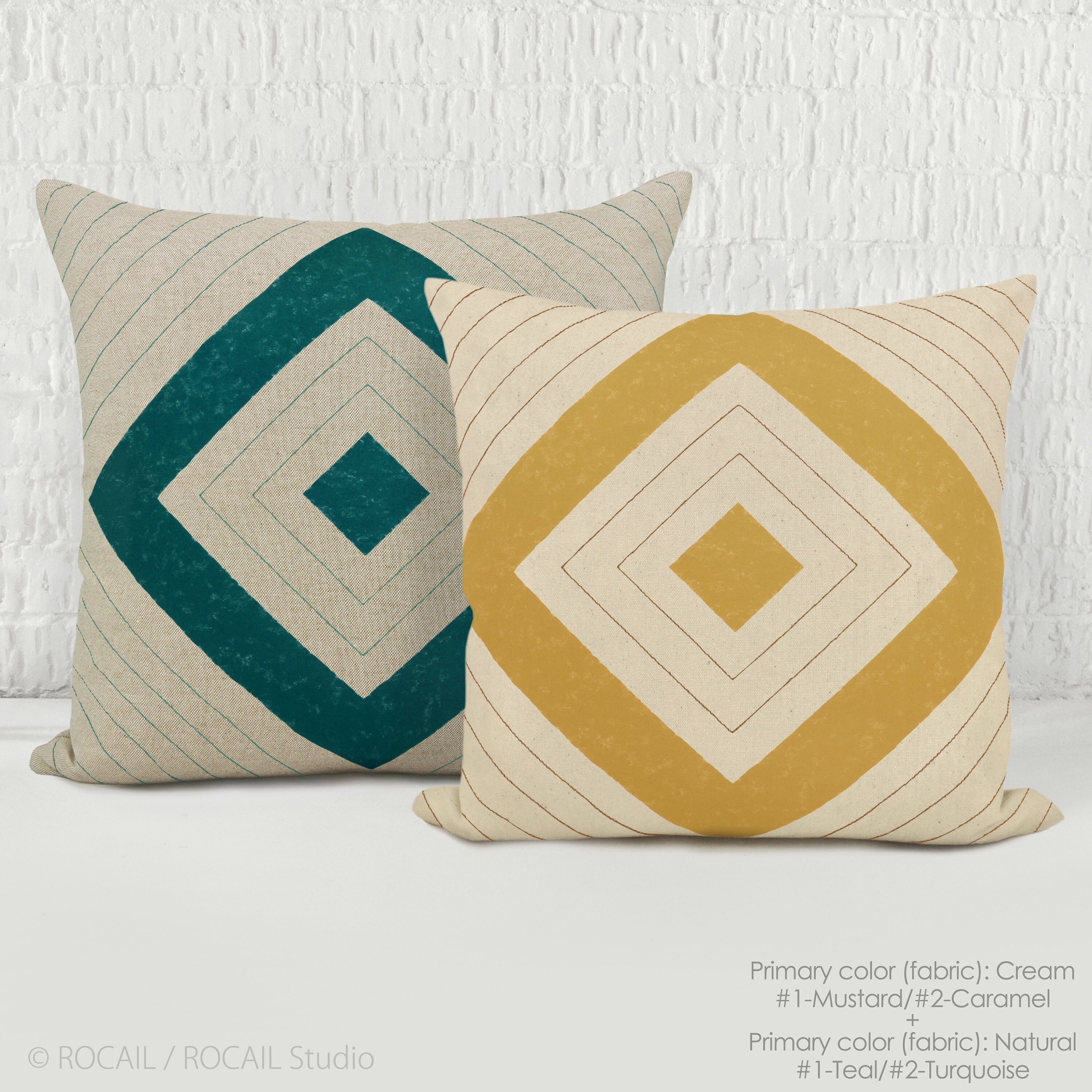 diamond throw pillow