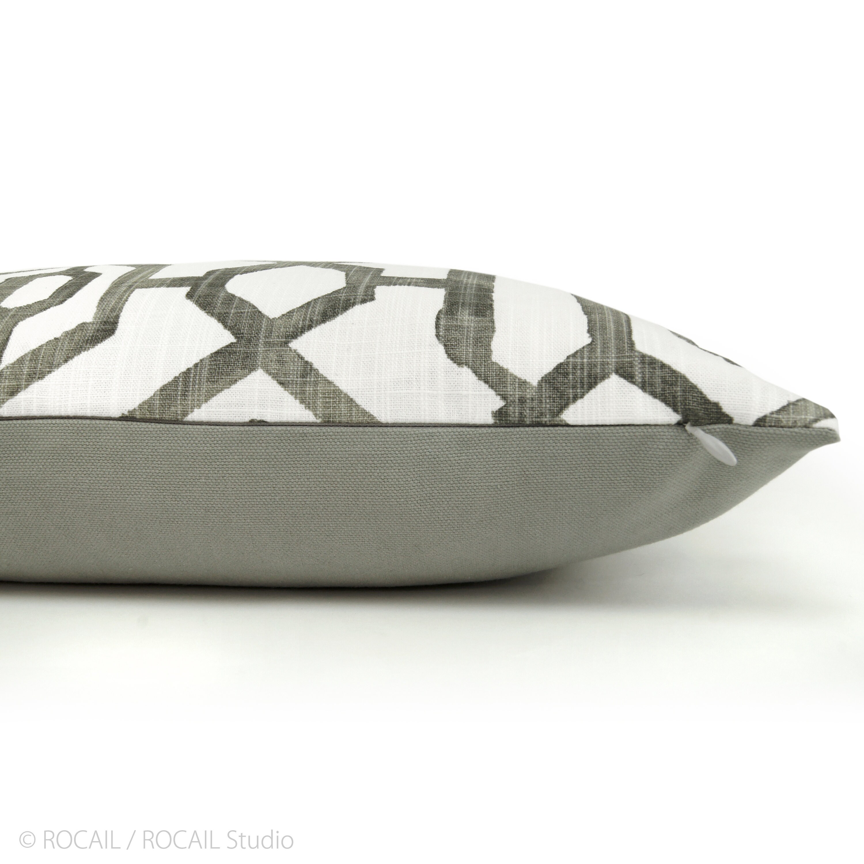 Marble Gray and White Decorative Throw Pillow Case 12x18 Etsy