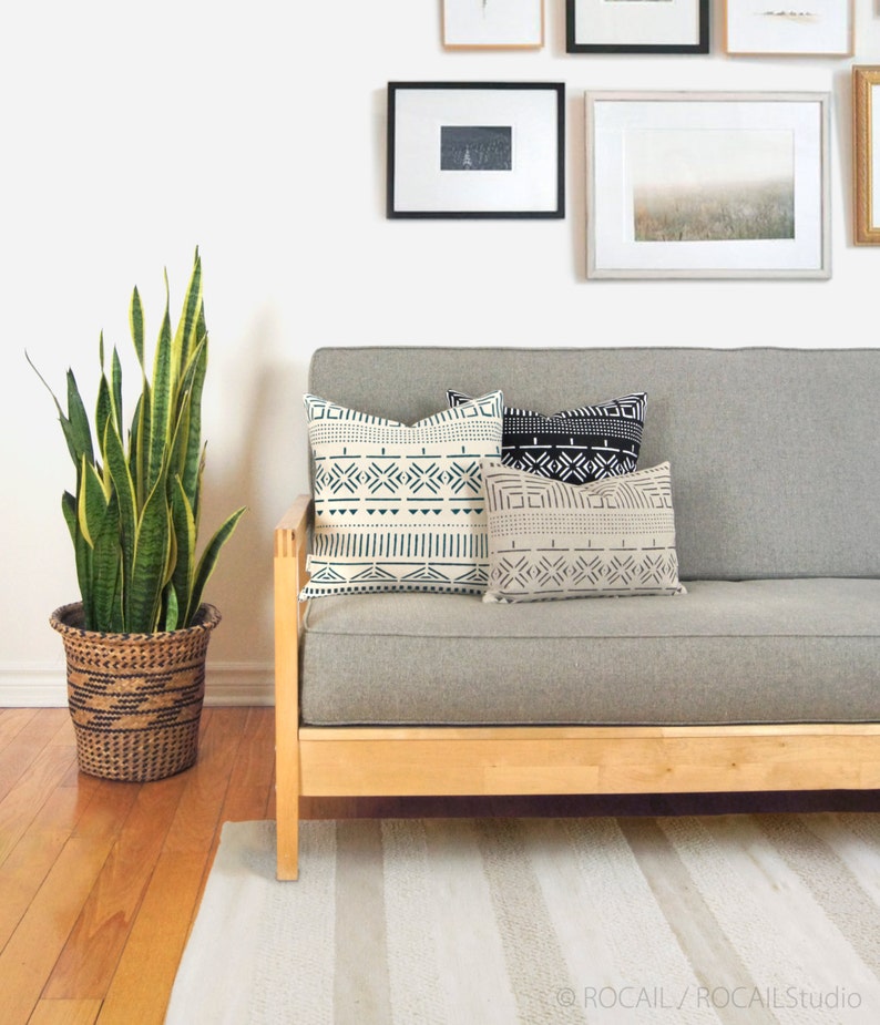 Personalized African Mudcloth Inspired Decorative Pillow Case Etsy