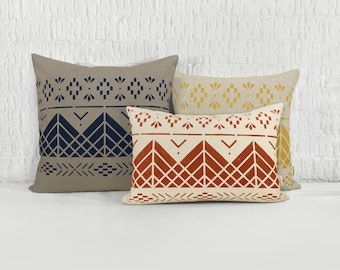 12x18, 16x16, 18x18, 20x20 Custom Boho Pillows for Modern and Scandinavian Home Decor | Tribal Personalized Throw pillow Case, Cushion Cover