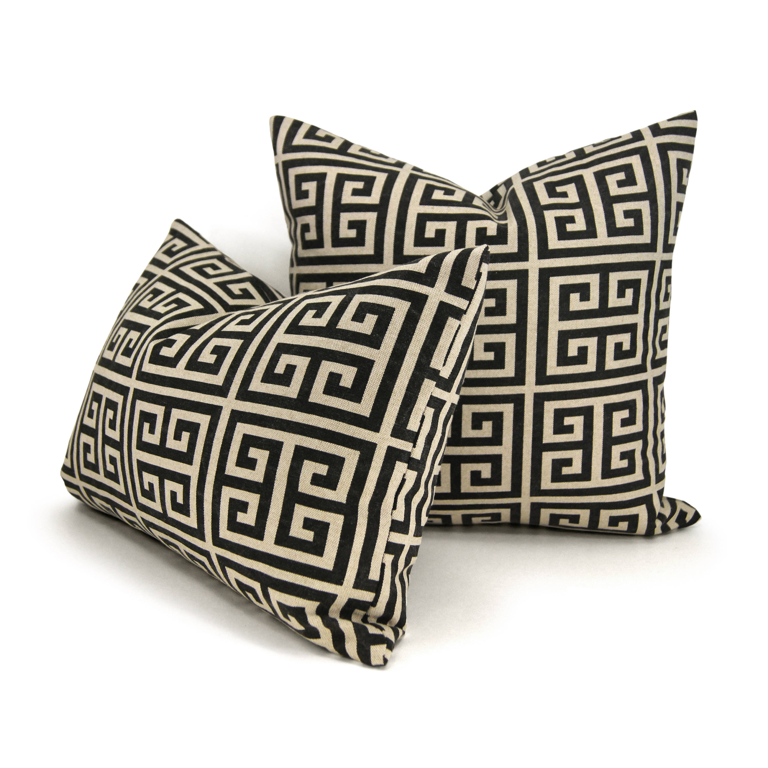 Black and Beige Geometric Pillow Cover Modern Urban Home Etsy