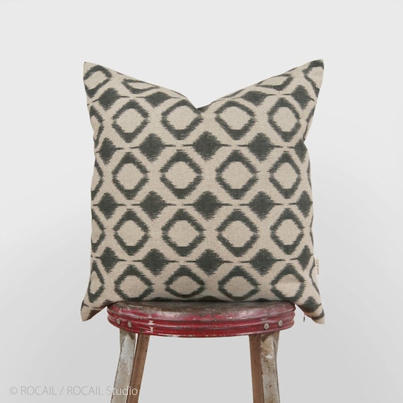 Ikat Geometric Decorative Throw Pillow Geometric Throw Pillow Covers 12x20