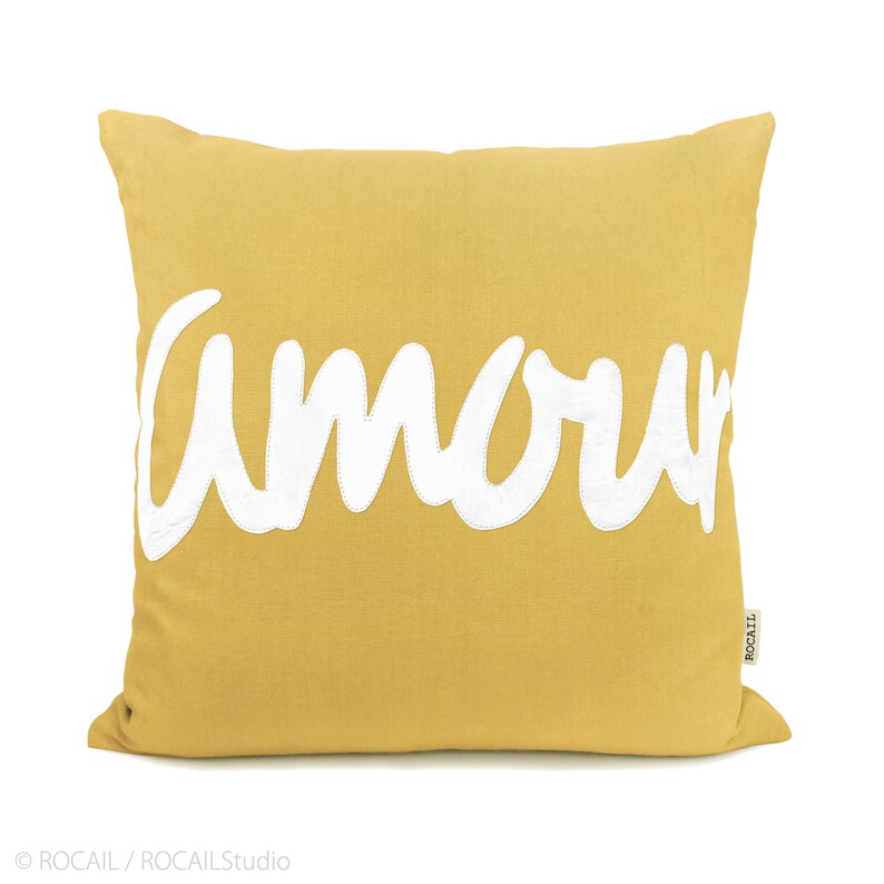 Personalized Word Pillow Case  Letter Symbol Text Cushion image 3