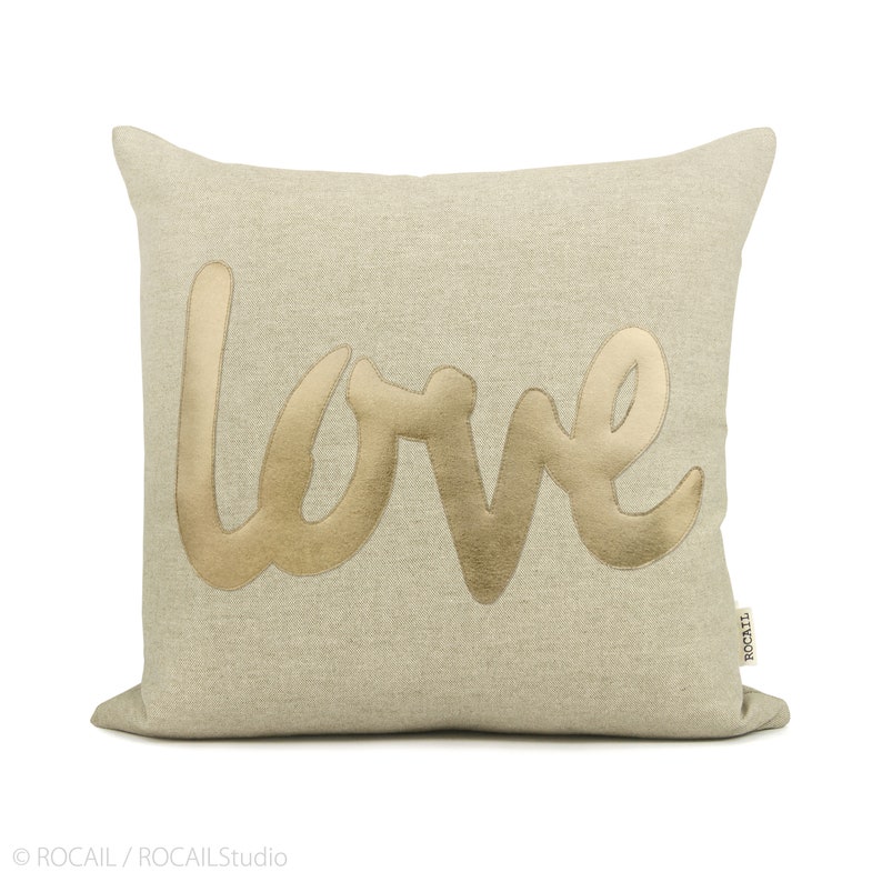 Personalized Word Pillow Case  Letter Symbol Text Cushion image 1