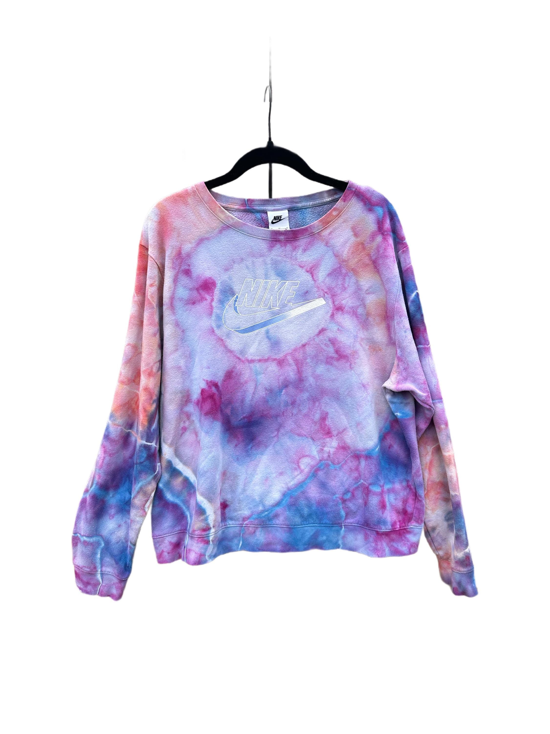 nike tie dye crewneck sweatshirt