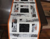 Quilted Table Runner, Halloween Theme, Dining room, Decoration, 12-5 8 quot x 71 quot , Handmade