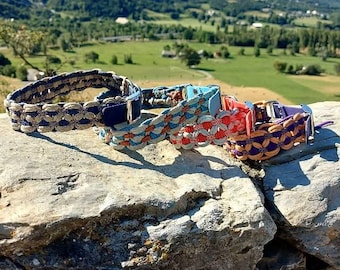 paracord and biothane dog collar