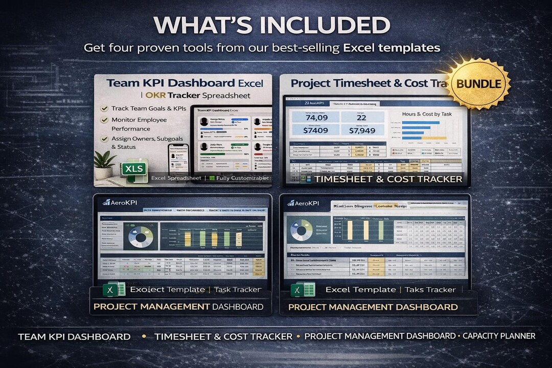 Project Manager Timesheet Interface Project Manager Excel Toolkit Bundle | KPI Dashboard, Timesheet Tracker ...