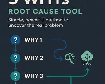 5 Whys Root Cause Analysis Tool | Lean Problem Solving Template (PDF, Excel, PPT)