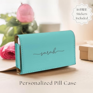 Personalized Weekly Pill Organizer Case Purse Travel Medicine Storage Box Large Pocket Pill Holder Adult Senior Gift Medication Organizer