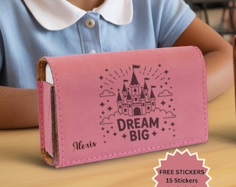 Personalized Kids Medicine Case Cute Weekly Pill Box for Backpack Travel Pill Organizer Pocket Medication Storage Disney-Like Fun Kid Design