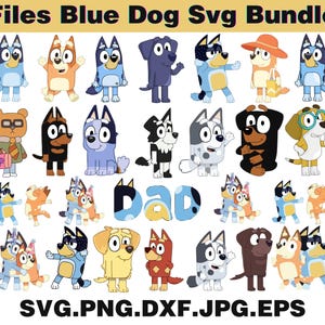 Files Blue Dog Svg Bundle, Blue Dog Birthday Bundle Blue Dog Family Png Files, Png For Shirts, Birthday PngShirt Design, Cute Dog Birthday