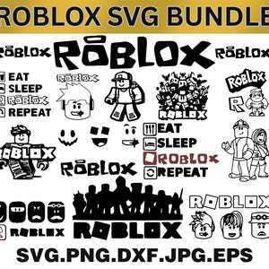 Roblox SVG Bundle, Roblox Clipart, Roblox Silhouette SVG, Roblox PNG Files for Cricut & Silhouette, Gamer svg Bundle, Instant Download