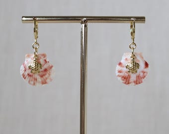 Florida Shell and Turtle Earrings - 18K Gold Filled
