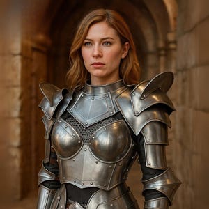 Handmade Chainmail Armor Set: Women&#39;s Medieval LARP Cosplay Costume