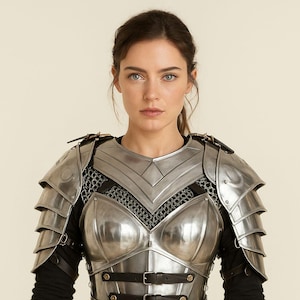 Handmade Chainmail Armor Set: Women&#39;s Medieval LARP Cosplay Costume