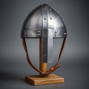 Viking Norman Helmet – Handmade Medieval Armor Replica for LARP, Cosplay, Renaissance Fair & Collectors | Norse Warrior Helm