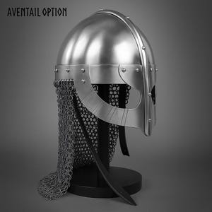 Wikinger Normannen Helm - Mittelalterliche Rüstung für Larp, Cosplay, LARP & Cosplay | Nordischer Krieger Helm