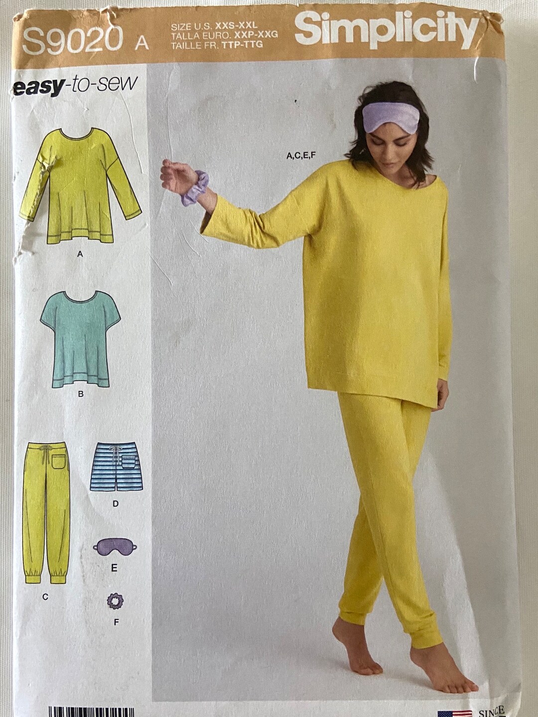 Simplicity 9020 Women's Sewing Pattern Knit Tops Pants Etsy