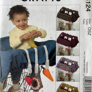 Wzór do szycia McCall's 5124 Craft Wkładka do wózka na zakupy dla dzieci Zabawki NIEPOCINANE