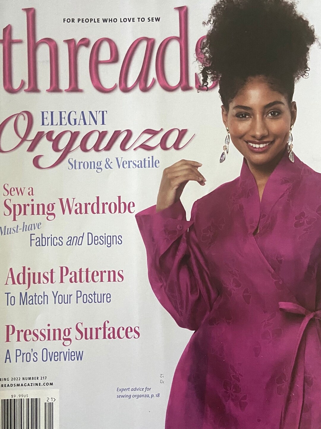 Threads Sewing Magazine Spring 2022 Preowned Etsy