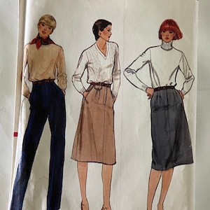 Vogue 7805 Women&#39;s Sewing Pattern Skirt Pants 10 UNCUT